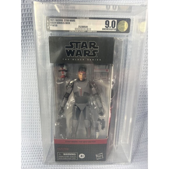 ✅✅ Star Wars Black Series Bad Batch HUNTER 6-inch AFA 9 Uncirculated Mandalorian - Picture 2 of 3